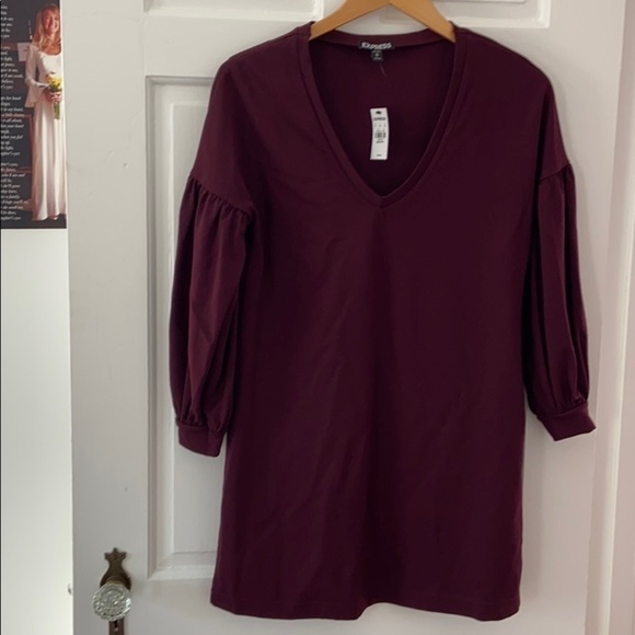 NWT! Express balloon sleeve shift dress - Picture 3 of 7
